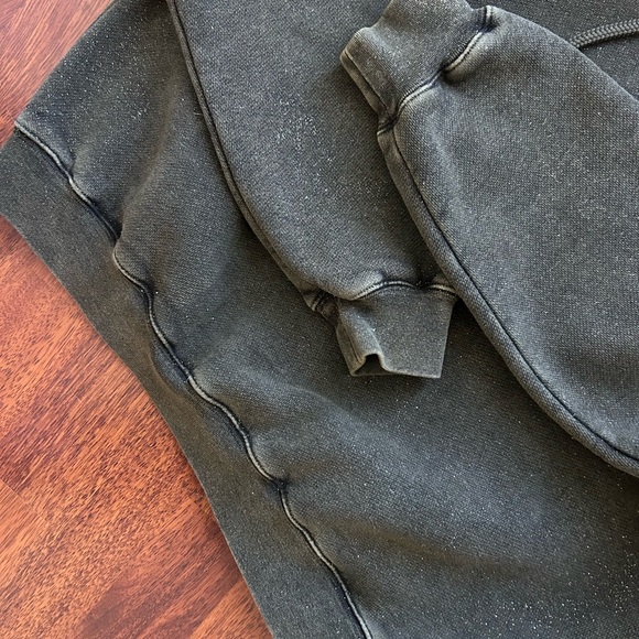 NWT Alexander Wang Glitter Essential Terry Hoodie w/ Puff Logo Sweatshirt XS - Picture 13 of 17